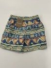 Patagonia Kid s Baggies 5  Lined Shorts  Geo Salamander Green S 7-8 