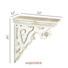 Antique Wood Corbels Pair  Vintage Wood Shelf Brackets