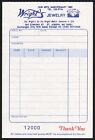 Vintage Receipt Book Wrights Jewelry St Joseph Missouri New Old Stock N-mint