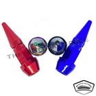 4pcs Spike Bullet Valve Stem Caps Cover Tire Wheel Metal Aluminum Pointed