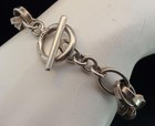 Taxco Mexico 925 Sterling Link Bracelet 7 Inch B121