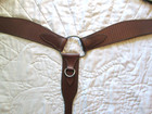 Wide Basket Stamped Western Breast Collar Horse Size