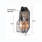 Farmhouse Wall Light Fixture Sconce Vintage Industrial Rustic Metal Wall Lamp Us