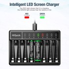 Lot Aaa Aa Rechargeable Batteries 1100 2800mah 1 2v Ni-mh  8 Slots Smart Charger