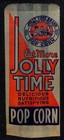 Vintage Eat More Jolly Time Popcorn Wax Bag Unused Nos Vgc C1930 s-40 s