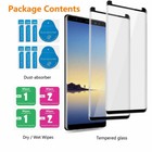 For Samsung Galaxy Note 8 Case  Shockproof Leather Wallet Cover   Tempered Glass