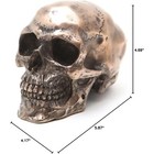 Pacific Giftware 3 25 Inch Small Bronze Finish Skeleton Skull Statue Figurine