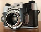 Rare Vintage 1942 Kodak 35 Camera Black Rf Arm   Knobs F 3 5 50mm Untested