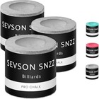 Billiard Pool Cue Chalk - Circle Stick Chalk Hand Chalk Round Cube 3pcs Gray