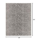  Outdoor Collection Area Rug - Cape Town 7 10  X 10   rectangular  Black ivory