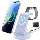 3 In 1 Wireless Charger Station Iphone 17 Apple Watch 11 4 Colors Fast Charging