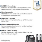 Panasonic Link2cell Expandable Corded Cordless Phone With Digital Answering