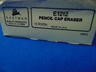 30 Count Eastman Pencil Cap Erasers  Pink Made In Usa New
