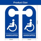 4 Pack- Handicap Sign Hanger  3 5 X 8 5 Inch Pvc Handicap Sign For Doors Or C   