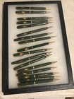 17 John Deere  4-leg Qfe Logo Green Mechanical Pencils Nice Display Case Incld