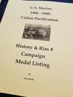 Pre Ww I Usmc 1906 Cuban Pacification   d Campaign Medal Rim Number History Book