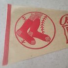 Boston Red Sox 1960 s Vintage Felt Full Size Pennant White Version 