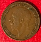 High Grade Xf 1927 Great Britain English Large Penny Coin-oct150
