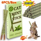 Catnip Cat Sticks Dried Natural Matatabi Silvervine Chew Toy Teeth Cleaning Usa