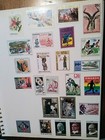 143 Stamps From Different Foreign Countries In Album 8 Pages Of Stamps 