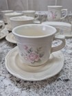 Pfaltzgraff Tea Rose 26 Piece Set Cups Saucers Creamer Butter Dish Shakers 1984
