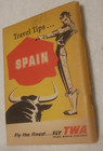 Twa Airline 1956 Booklet Travel Tips For Spain Airline Memorabilia