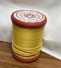 Aunt Lydia s Carpet   Button Sewing Thread Wood Spool Partial   2  X 1 1 4  Vtg