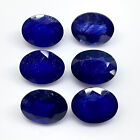 6 Pcs Natural Rich Blue Sapphire 9x7mm Oval Cut Loose Gemstones Wholesale Lot
