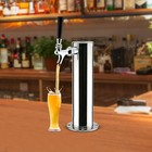 5 single Tap Faucet Stainless Steel Draft Beer Keg Tap Tower Home Brew Kegerator