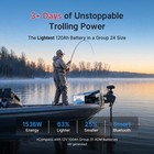 Redodo 12v 120ah Group 24 Trolling Motor Bluetooth Lithium Battery 1536wh For Rv