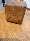 Antique 1889 Oak Singer Sewing Machine Puzzle Box No Attachments Purple Velvet