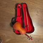 Vintage Miniature Violin 9   with Bow   Case  12    Musical Instrument