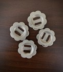 4 Sterling Silver Slot Vintage Conchos Bridle Chaps Spurs Hatband