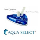 Aqua Select See-thru Triangular Swimming Pool Vacuum Head W  Brushes