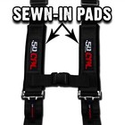 5 Point Safety Harness 3  W bypass Plug Fits Can-am Commander Maverick X3 Black