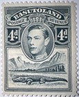 Travelstamps  1938 Basutoland Stamps Sg 23 - 4d Kgvi   Crocodile - Mogh