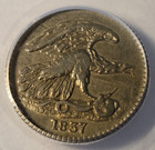 1837 Feuchtwanger Cent 1c New York Ht-268  4e  Anacs Xf 40 Details
