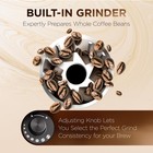 Ivation 2-in-1 Coffee Maker   Grinder  10-cup Auto Brew With Timer Filter Reused