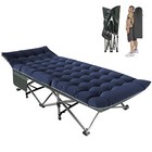 Big Red Folding Camping Cot Bed For Adults Sleeping 1200d Double Layer  Blue