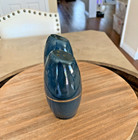 Vintage Mcm Flintridge Platinum Teal Green Salt And Pepper Shaker Set