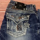 Miss Me Signature-rise Boot Jeans Je8003b4r 28x31 Nwt