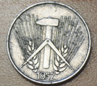 1952 A Germany - Democratic Republic 1 Pfennig