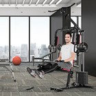 Multifunction Cross Trainer Workout Machine Fitness Strength Training Black