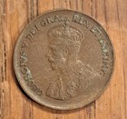 1934 Canada One Cent King George V Maple Leafs 3 24g 19 05mm Bronze Coin