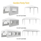 10  20  30  Outdoor Wedding Tent Party Canopy Patio Gazebo Removable Walls White