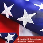 2-pack Heavy Duty Embroidered American Us Flag  3x5 Ft    Sewn Stripes  Grommets