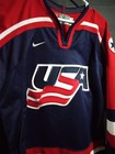Nike Team Usa Jersey Size L Made In Canada 100  Polyester Red White And Blue 