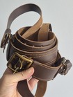 Soviet Army Officer s Leather Belt   Portupeia  1987 Ussr   xl  Size 4   New    