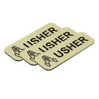 Usher 1 X 3  Name Tag badge  Praying Hands  3 Pack 