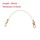 2pcs Pu Leather Braided Strap Shoulder Bag Handles Replacement Straps For Diy   